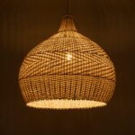 GLOBOSTAR® SANTACRUZ 01951 Boho Κρεμαστό Φωτιστικό Οροφής με Ντουί 1 x E27 AC 220-240V IP20 - Μπεζ & Καφέ - Μ60 x Π60 x Υ60cm - Image 3