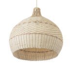 GLOBOSTAR® SANTACRUZ 01951 Boho Κρεμαστό Φωτιστικό Οροφής με Ντουί 1 x E27 AC 220-240V IP20 - Μπεζ & Καφέ - Μ60 x Π60 x Υ60cm - Image 6