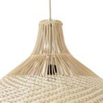 GLOBOSTAR® SANTACRUZ 01951 Boho Κρεμαστό Φωτιστικό Οροφής με Ντουί 1 x E27 AC 220-240V IP20 - Μπεζ & Καφέ - Μ60 x Π60 x Υ60cm - Image 8