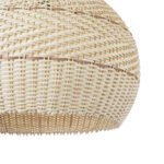 GLOBOSTAR® SANTACRUZ 01951 Boho Κρεμαστό Φωτιστικό Οροφής με Ντουί 1 x E27 AC 220-240V IP20 - Μπεζ & Καφέ - Μ60 x Π60 x Υ60cm - Image 9