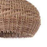 GLOBOSTAR® PANAMA 01952 Boho Κρεμαστό Φωτιστικό Οροφής με Ντουί 1 x E27 AC 220-240V IP20 - Μπεζ & Καφέ - Μ40 x Π40 x Υ34cm - Image 9