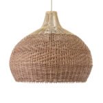 GLOBOSTAR® PANAMA 01953 Boho Κρεμαστό Φωτιστικό Οροφής με Ντουί 1 x E27 AC 220-240V IP20 - Μπεζ & Καφέ - Μ60 x Π60 x Υ60cm - Image 5