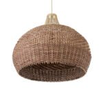 GLOBOSTAR® PANAMA 01953 Boho Κρεμαστό Φωτιστικό Οροφής με Ντουί 1 x E27 AC 220-240V IP20 - Μπεζ & Καφέ - Μ60 x Π60 x Υ60cm - Image 6