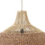 GLOBOSTAR® PANAMA 01953 Boho Κρεμαστό Φωτιστικό Οροφής με Ντουί 1 x E27 AC 220-240V IP20 - Μπεζ & Καφέ - Μ60 x Π60 x Υ60cm - Image 8