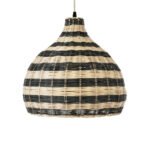 GLOBOSTAR® JAMAICA 01954 Boho Κρεμαστό Φωτιστικό Οροφής με Ντουί 1 x E27 AC 220-240V IP20 - Μπεζ & Λαδί - Μ40 x Π40 x Υ37cm - Image 5