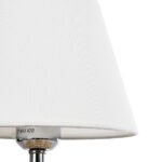 GLOBOSTAR® HASUMI 01957 Boho Επιτραπέζιο Φωτιστικό Πορτατίφ με Ντουί 1 x E27 AC 220-240V IP20 - Μπεζ & Λευκό - Μ19 x Π19 x Υ30cm - Image 5