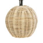 GLOBOSTAR® HASUMI 01957 Boho Επιτραπέζιο Φωτιστικό Πορτατίφ με Ντουί 1 x E27 AC 220-240V IP20 - Μπεζ & Λευκό - Μ19 x Π19 x Υ30cm - Image 6