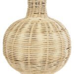 GLOBOSTAR® HASUMI 01959 Boho Επιτραπέζιο Φωτιστικό Πορτατίφ με Ντουί 1 x E27 AC 220-240V IP20 - Μπεζ & Λευκό - Μ30 x Π30 x Υ50cm - Image 6