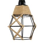 GLOBOSTAR® BELLARIVA 01961 Boho Φωτιστικό Τοίχου - Απλίκα με Ντουί 1 x E27 AC 220-240V IP20 - Μπεζ & Μαύρο - Μ10 x Π30 x Υ43cm - Image 7