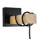 GLOBOSTAR® BELLARIVA 01962 Boho Φωτιστικό Τοίχου - Απλίκα με Ντουί 1 x E27 AC 220-240V IP20 - Μπεζ & Μαύρο - Μ10 x Π26 x Υ40cm - Image 6