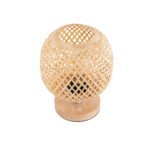 GLOBOSTAR® KERRY 01981 Boho Επιτραπέζιο Φωτιστικό Πορτατίφ με Ντουί 1 x E27 AC 220-240V IP20 - Μπεζ - Μ18 x Π18 x Υ25cm - Image 4