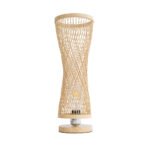 GLOBOSTAR® ROWAN 01994 Boho Επιδαπέδιο Φωτιστικό Πορτατίφ με Ντουί 1 x E27 AC 220-240V IP20 - Μπεζ - Μ17 x Π17 x Υ42cm - Image 4