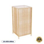 GLOBOSTAR® JUNIE 01997 Boho Επιδαπέδιο Φωτιστικό Πορτατίφ με Ντουί 1 x E27 AC 220-240V IP20 - Μπεζ - Μ20 x Π20 x Υ40cm