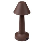 GloboStar® MOLLY 76519 Επαναφορτιζόμενο Επιτραπέζιο Φωτιστικό Πορτατίφ LED 1.5W 105lm 120° DC 5V IP44 Θερμό Λευκό 2700K Dimmable Καφέ Αλουμίνιο - Μ10 x Π10 x Υ23cm - 2 Xρόνια Εγγύηση - Image 5