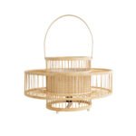 GLOBOSTAR® SORENIA 02003 Boho Επιδαπέδιο Φωτιστικό με Ντουί 1 x E27 AC 220-240V IP20 - Μπεζ - Μ48 x Π48 x Υ27cm - Image 3