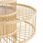 GLOBOSTAR® SORENIA 02003 Boho Επιδαπέδιο Φωτιστικό με Ντουί 1 x E27 AC 220-240V IP20 - Μπεζ - Μ48 x Π48 x Υ27cm - Image 6