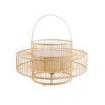 GLOBOSTAR® SORENIA 02004 Boho Επιδαπέδιο Φωτιστικό με Ντουί 1 x E27 AC 220-240V IP20 - Μπεζ - Μ60 x Π60 x Υ32cm - Image 2