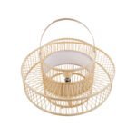 GLOBOSTAR® SORENIA 02004 Boho Επιδαπέδιο Φωτιστικό με Ντουί 1 x E27 AC 220-240V IP20 - Μπεζ - Μ60 x Π60 x Υ32cm - Image 4