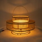 GLOBOSTAR® SORENIA 02004 Boho Επιδαπέδιο Φωτιστικό με Ντουί 1 x E27 AC 220-240V IP20 - Μπεζ - Μ60 x Π60 x Υ32cm - Image 8