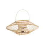 GLOBOSTAR® SORENIA 02005 Boho Επιδαπέδιο Φωτιστικό Πορτατίφ με Ντουί 1 x E27 AC 220-240V IP20 - Μπεζ - Μ50 x Π50 x Υ18cm - Image 2