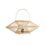 GLOBOSTAR® SORENIA 02005 Boho Επιδαπέδιο Φωτιστικό Πορτατίφ με Ντουί 1 x E27 AC 220-240V IP20 - Μπεζ - Μ50 x Π50 x Υ18cm - Image 4