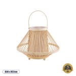 GLOBOSTAR® CATHY 02006 Boho Επιδαπέδιο Φωτιστικό Πορτατίφ με Ντουί 1 x E27 AC 220-240V IP20 - Μπεζ - Μ30 x Π30 x Υ22cm