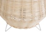 GLOBOSTAR® BOLSON 02010 Boho Επιδαπέδιο Φωτιστικό με Ντουί 1 x E27 AC 220-240V IP20 - Μπεζ & Λευκό - Μ30 x Π30 x Υ30cm - Image 7