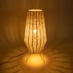 GLOBOSTAR® BOLSON 02012 Boho Επιδαπέδιο Φωτιστικό με Ντουί 1 x E27 AC 220-240V IP20 - Μπεζ & Λευκό - Μ30 x Π30 x Υ70cm - Image 3