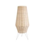 GLOBOSTAR® BOLSON 02012 Boho Επιδαπέδιο Φωτιστικό με Ντουί 1 x E27 AC 220-240V IP20 - Μπεζ & Λευκό - Μ30 x Π30 x Υ70cm - Image 4