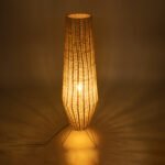 GLOBOSTAR® BOLSON 02013 Boho Επιδαπέδιο Φωτιστικό με Ντουί 1 x E27 AC 220-240V IP20 - Μπεζ & Λευκό - Μ30 x Π30 x Υ120cm - Image 3