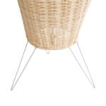 GLOBOSTAR® BOLSON 02013 Boho Επιδαπέδιο Φωτιστικό με Ντουί 1 x E27 AC 220-240V IP20 - Μπεζ & Λευκό - Μ30 x Π30 x Υ120cm - Image 7