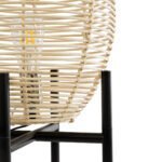 GLOBOSTAR® NERINA 02014 Boho Επιτραπέζιο Φωτιστικό Πορτατίφ με Ντουί 1 x E27 AC 220-240V IP20 - Μπεζ & Μαύρο - Μ30 x Π30 x Υ50cm - Image 5