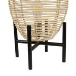 GLOBOSTAR® NERINA 02014 Boho Επιτραπέζιο Φωτιστικό Πορτατίφ με Ντουί 1 x E27 AC 220-240V IP20 - Μπεζ & Μαύρο - Μ30 x Π30 x Υ50cm - Image 6