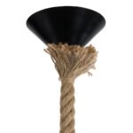 GLOBOSTAR® KAZEMI 02018 Μοντέρνο Κρεμαστό Φωτιστικό Οροφής με Ντουί 1 x E27 AC 220-240V IP20 - Μαύρο & Μπεζ - Μ18 x Π18 x Υ17cm - Image 10