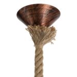 GLOBOSTAR® KAZEMI 02019 Μοντέρνο Κρεμαστό Φωτιστικό Οροφής με Ντουί 1 x E27 AC 220-240V IP20 - Χάλκινο & Μπεζ - Μ18 x Π18 x Υ17cm - Image 10