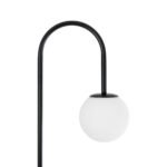 GLOBOSTAR® CORDELIA 02026 Μοντέρνο Επιδαπέδιο Φωτιστικό με Ντουί 1 x E27 AC 220-240V IP20 - Μαύρο & Λευκό - Μ30 x Π38 x Υ180cm - Image 5