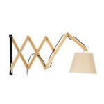 GLOBOSTAR® TALISHA 02028 Μοντέρνο Φωτιστικό Τοίχου - Απλίκα με Ντουί 1 x E27 AC 220-240V IP20 - Μπεζ - Μ100 x Π15 x Υ36cm - Image 4