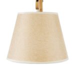 GLOBOSTAR® TALISHA 02028 Μοντέρνο Φωτιστικό Τοίχου - Απλίκα με Ντουί 1 x E27 AC 220-240V IP20 - Μπεζ - Μ100 x Π15 x Υ36cm - Image 6