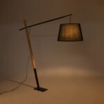 GLOBOSTAR® KELSIE 02029 Μοντέρνο Επιδαπέδιο Φωτιστικό με Ντουί 1 x E27 AC 220-240V IP20 - Μαύρο & Μπεζ - Μ40 x Π125 x Υ140cm - Image 3