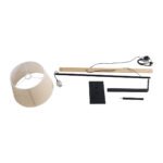 GLOBOSTAR® KELSIE 02030 Μοντέρνο Επιδαπέδιο Φωτιστικό με Ντουί 1 x E27 AC 220-240V IP20 - Μαύρο & Μπεζ - Μ40 x Π125 x Υ140cm - Image 11