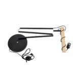 GLOBOSTAR® MINDELO 02033 Μοντέρνο Επιδαπέδιο Φωτιστικό με Ντουί 1 x E27 AC 220-240V IP20 - Μαύρο & Μπεζ - Μ35 x Π24 x Υ150cm - Image 11