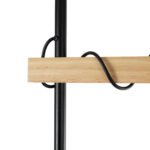 GLOBOSTAR® MINDELO 02033 Μοντέρνο Επιδαπέδιο Φωτιστικό με Ντουί 1 x E27 AC 220-240V IP20 - Μαύρο & Μπεζ - Μ35 x Π24 x Υ150cm - Image 8