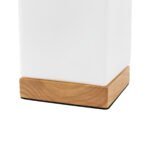 GLOBOSTAR® DERYA 02035 Μοντέρνο Επιτραπέζιο Φωτιστικό Πορτατίφ με Ντουί 1 x E27 AC 220-240V IP20 - Μπεζ - Μ12 x Π12 x Υ15cm - Image 6