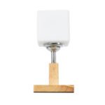 GLOBOSTAR® COVE 02037 Μοντέρνο Επιτραπέζιο Φωτιστικό Πορτατίφ με Ντουί 1 x E27 AC 220-240V IP20 - Μπεζ & Λευκό - Μ12 x Π12 x Υ25cm - Image 4