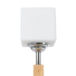 GLOBOSTAR® COVE 02037 Μοντέρνο Επιτραπέζιο Φωτιστικό Πορτατίφ με Ντουί 1 x E27 AC 220-240V IP20 - Μπεζ & Λευκό - Μ12 x Π12 x Υ25cm - Image 5