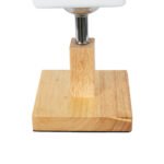 GLOBOSTAR® COVE 02037 Μοντέρνο Επιτραπέζιο Φωτιστικό Πορτατίφ με Ντουί 1 x E27 AC 220-240V IP20 - Μπεζ & Λευκό - Μ12 x Π12 x Υ25cm - Image 6