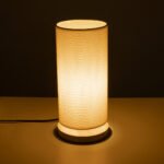 GLOBOSTAR® VALVERDE 02040 Boho Επιτραπέζιο Φωτιστικό Πορτατίφ με Ντουί 1 x E27 AC 220-240V IP20 - Μπεζ - Μ15 x Π15 x Υ30cm - Image 3