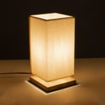 GLOBOSTAR® ARUBA 02041 Boho Επιτραπέζιο Φωτιστικό Πορτατίφ με Ντουί 1 x E27 AC 220-240V IP20 - Μπεζ - Μ15 x Π15 x Υ30cm - Image 3