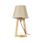 GLOBOSTAR® TAKIKO 02042 Μοντέρνο Επιτραπέζιο Φωτιστικό Πορτατίφ με Ντουί 1 x E27 AC 220-240V IP20 - Μπεζ - Μ25 x Π25 x Υ48cm - Image 5