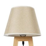 GLOBOSTAR® TAKIKO 02042 Μοντέρνο Επιτραπέζιο Φωτιστικό Πορτατίφ με Ντουί 1 x E27 AC 220-240V IP20 - Μπεζ - Μ25 x Π25 x Υ48cm - Image 6